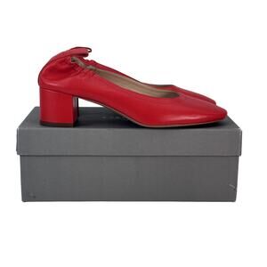 Everlane Day Heel in Red Orange NEW W BOX Made in Italy Women's 8.5